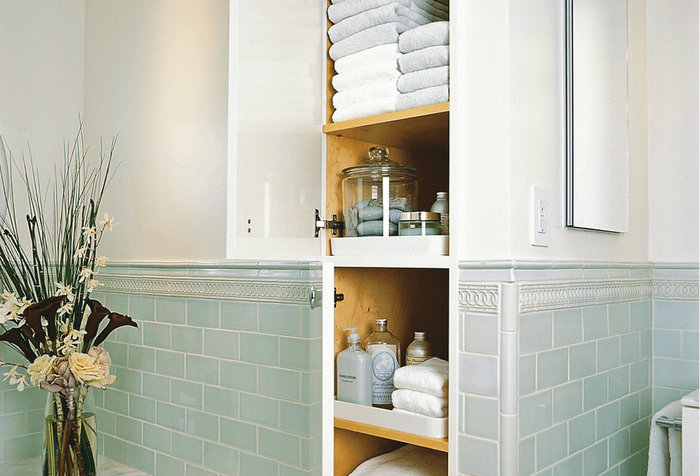 Шкафчики в ванной