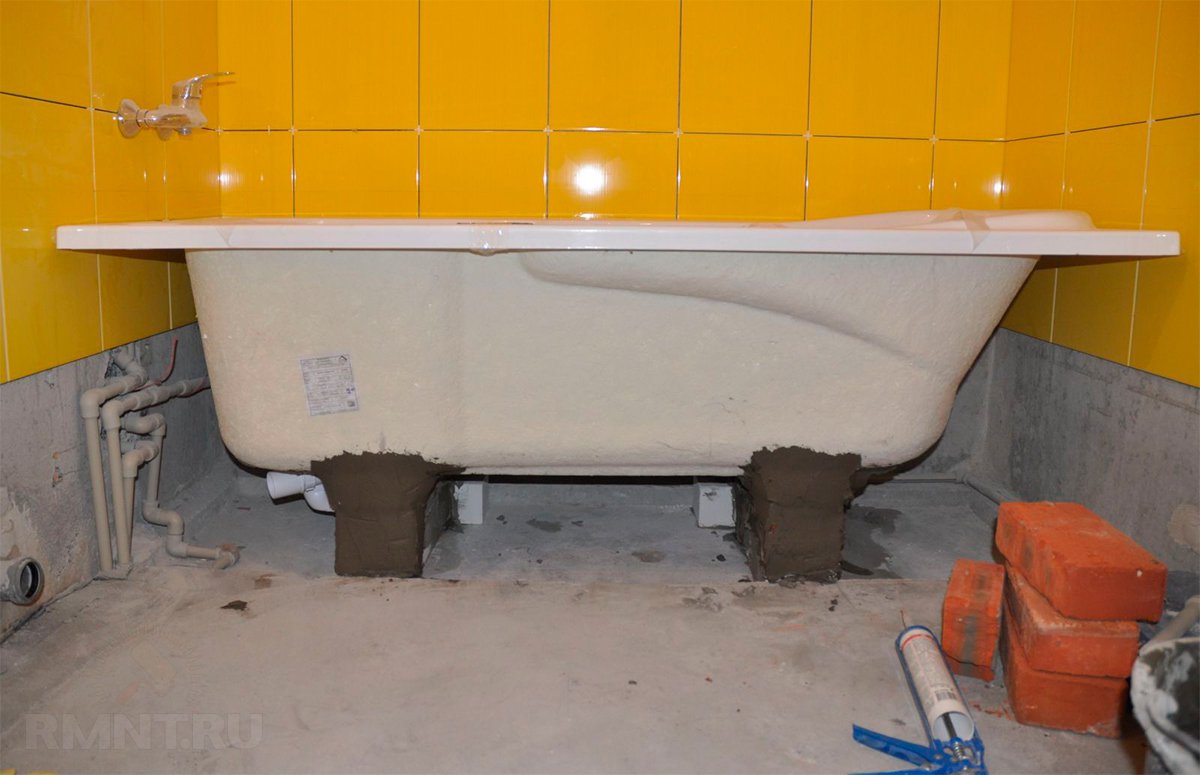 кирпичи под ванну